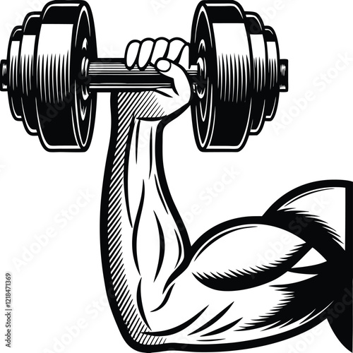 dumbbell isolated on white background
