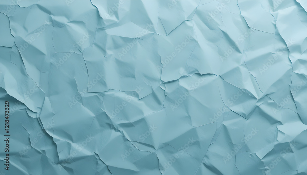 Obraz premium white crumpled and creased glued wrinkled paper poster texture background