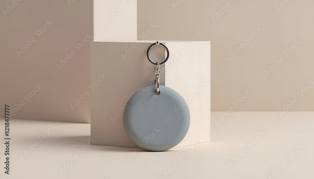 Stylish Round Silicone Keychain Minimalist Design Accessory Stylish Round Silicone Keychain Minimalist Design Accessory