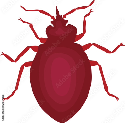 Insect vector illustration. Blood eater insect for tshirt, bag, product packet, logo, print and online upload.