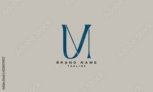 UNM, UMN, NUM, NMU, MNU, MUN, UN, NU, UM, MU, Abstract initial monogram letter alphabet logo design