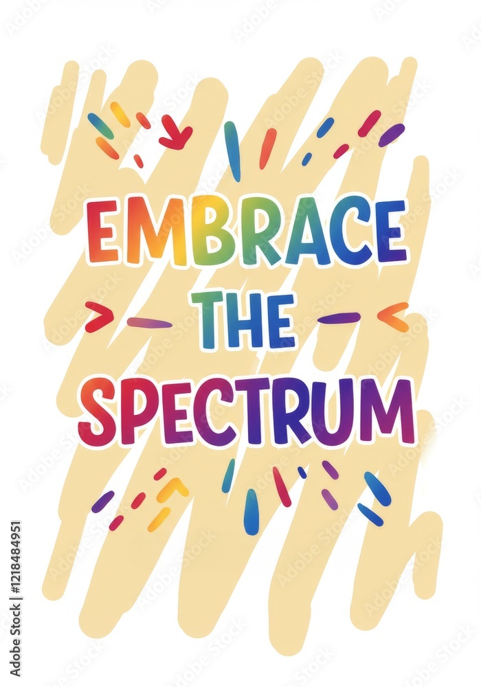 Obraz premium Embrace the spectrum with vibrant colors promoting inclusion and diversity