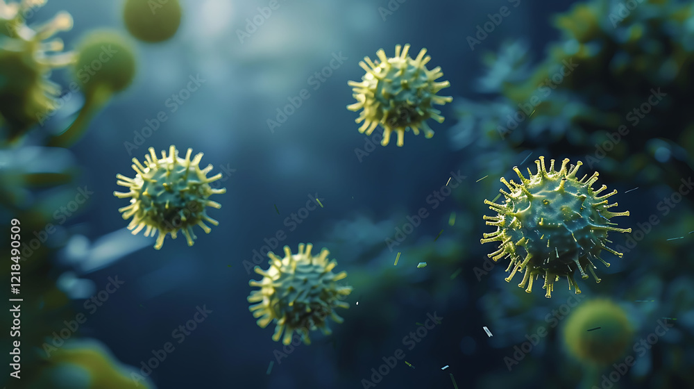Microscopic Virus Particles in a Mysterious Biological Landscape Microscopic Virus Particles in a Mysterious Biological Landscape