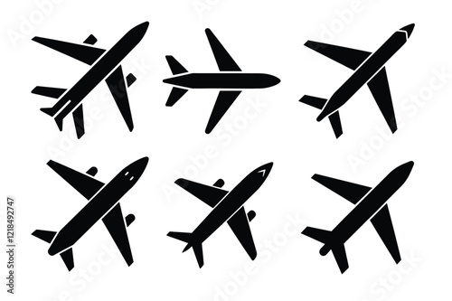 Modern and professional vector logo featuring a sleek airplane design, perfect for transport and aviation services. Ideal for airlines, logistics companies, travel agencies, or air cargo businesses.