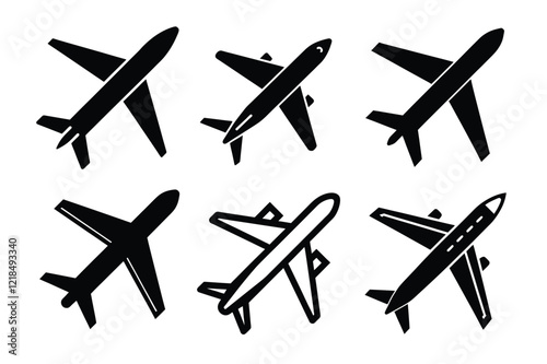 Modern and professional vector logo featuring a sleek airplane design, perfect for transport and aviation services. Ideal for airlines, logistics companies, travel agencies, or air cargo businesses.