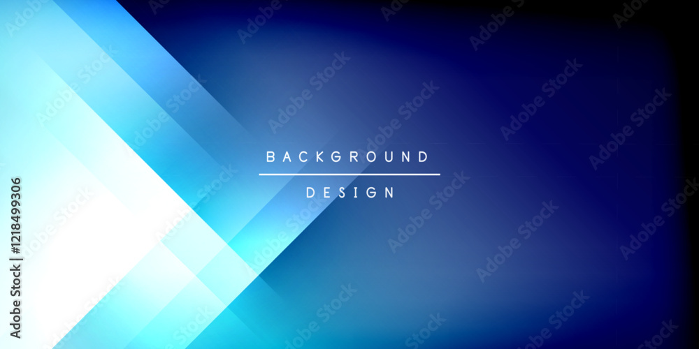 Fototapeta premium Dynamic shadow lines geometric shapes