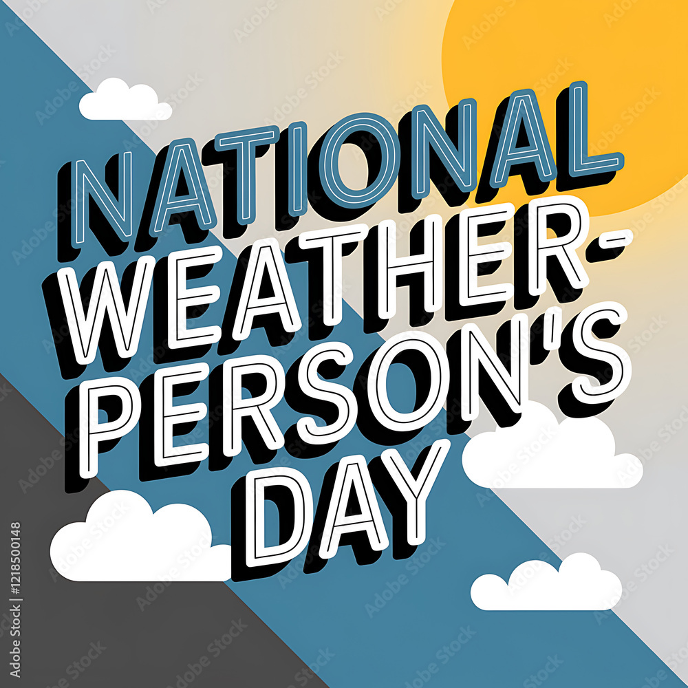 Obraz premium national weatherperson's day