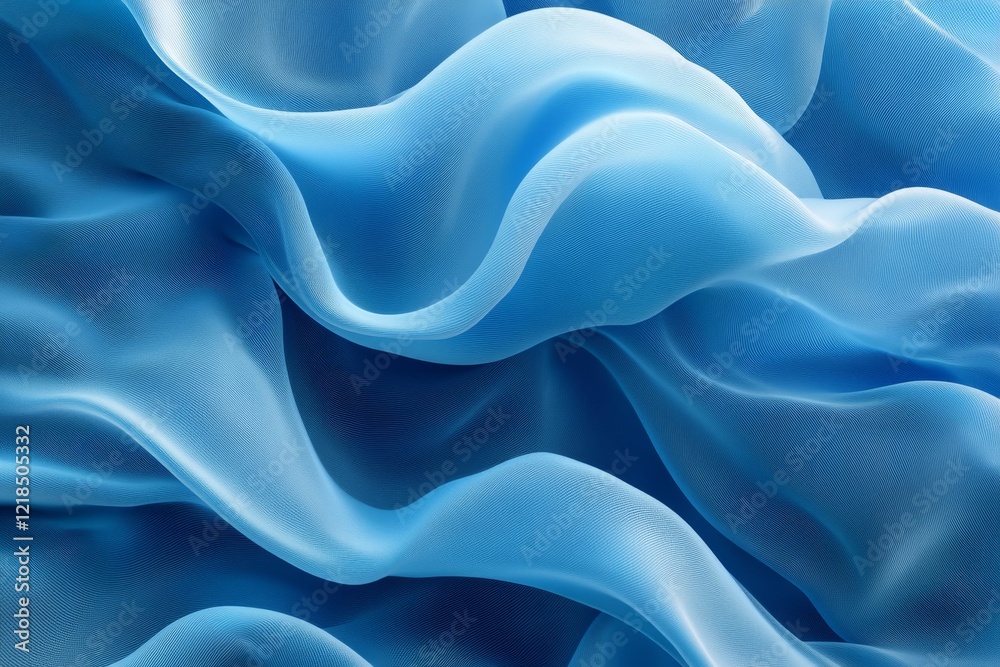 Obraz premium Abstract 3d rendering of flowing liquid shapes. Smooth metallic textures for a futuristic feel. Poster, cover, branding, banner, placard., Generative AI