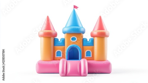 Colorful Inflatable Castle Bounce House for Kids photo