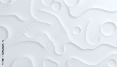Wallpaper Mural Tranquil White Foam: Abstract Texture Background, Minimalist Design Element soft pure calm Torontodigital.ca