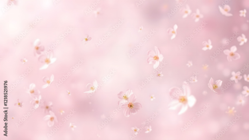 Soft Blurred Dreamy Cherry Blossom Bloom. Flowers, Spring, Pink, Nature, Beauty, Floral Petals, Romantic Floating Graceful Pastel Background Soft Blurred Dreamy Cherry Blossom Bloom. Flowers, Spring, Pink, Nature, Beauty, Floral Petals, Romantic Floating Graceful Pastel Background
