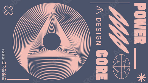 Abstract geometry brutalism background. Brutalist banner template, event design for digital advertisement and social media. Creative shape layout design