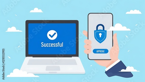 Wallpaper Mural "Secure Multi-Factor Authentication (MFA) via Smartphone – Cloud-Based Mobile Device Management (MDM) and Digital Access Security"

 Torontodigital.ca