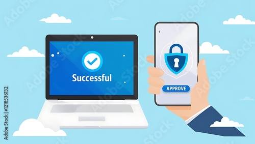 Wallpaper Mural "Secure Multi-Factor Authentication (MFA) via Smartphone – Cloud-Based Mobile Device Management (MDM) and Digital Access Security"

 Torontodigital.ca