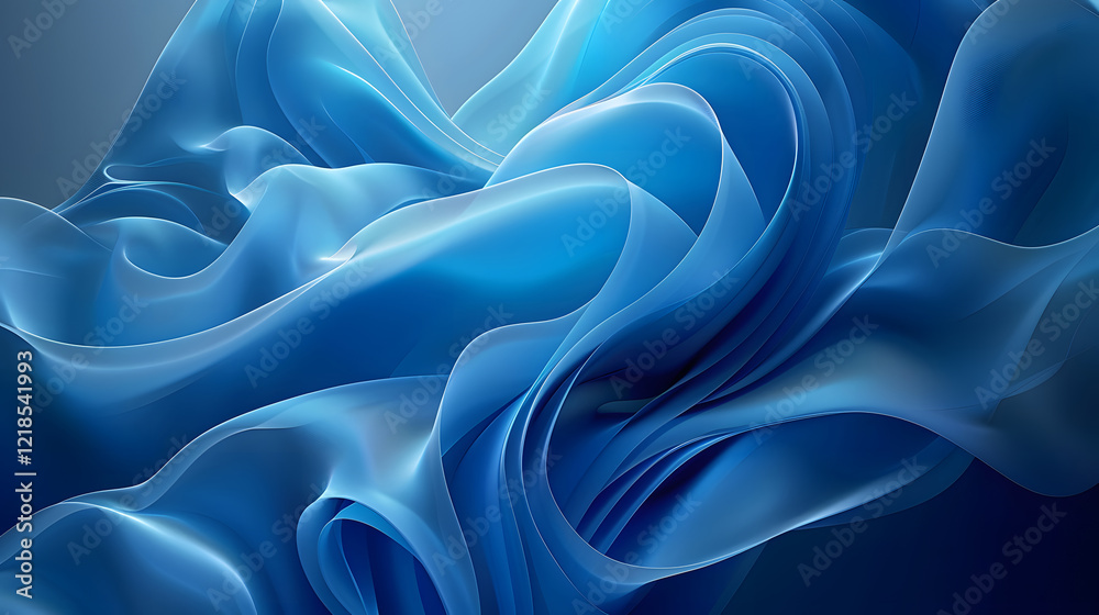 Fototapeta premium A mesmerizing blue abstract background, generative ai
