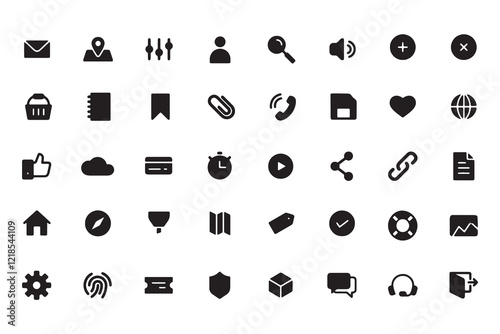 Universel vector icon set photo