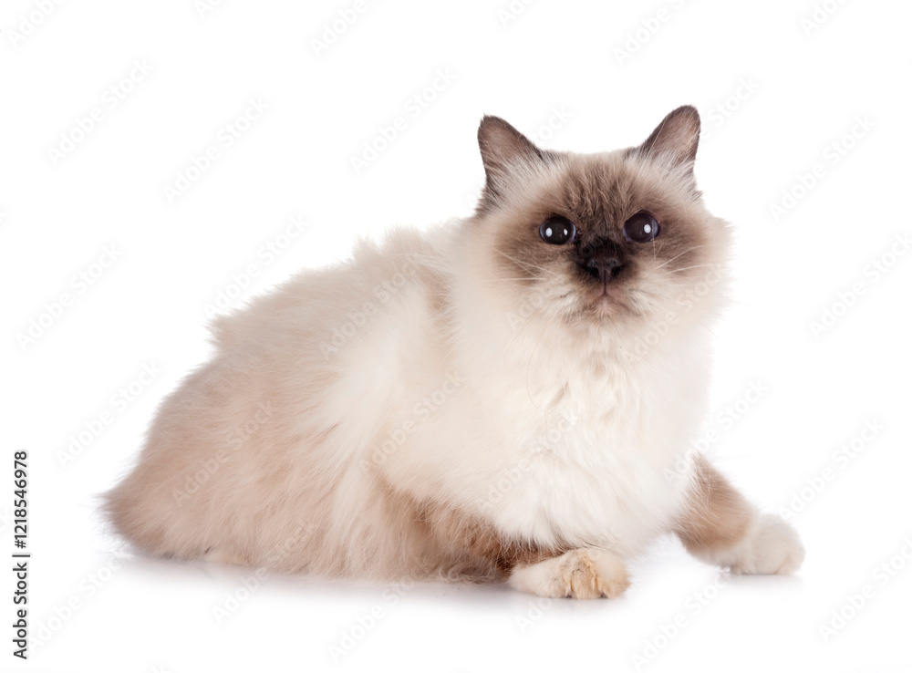 birman cat in studio birman cat in studio