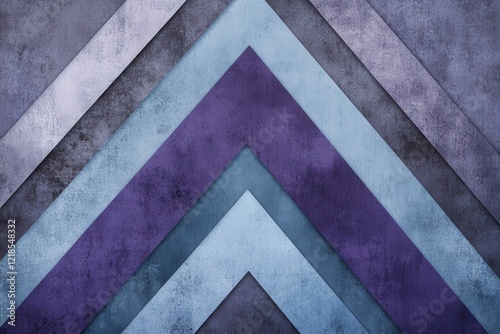 Abstract Purple and Blue Chevron Pattern Background for Modern Design