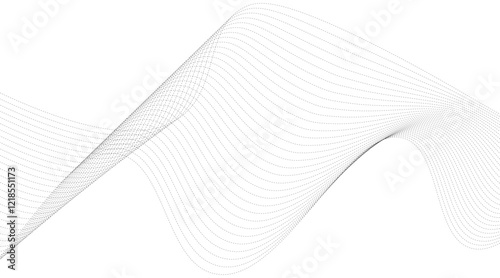 Abstract Waving Line Technology Background, Abstract colorful wave element for design. Digital frequency track equalizer. Stylized line art background. Vector illustration. Wave with lines created.