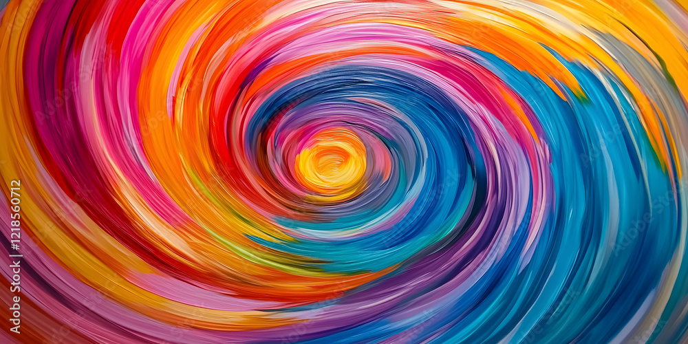 Vibrant Abstract Swirling Design