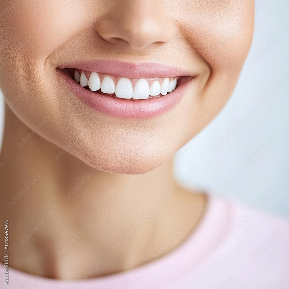 Obraz premium close view of young indian woman showing her teeth