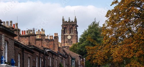 Fényképezés St. Peters Church in Woolton, Liverpool.