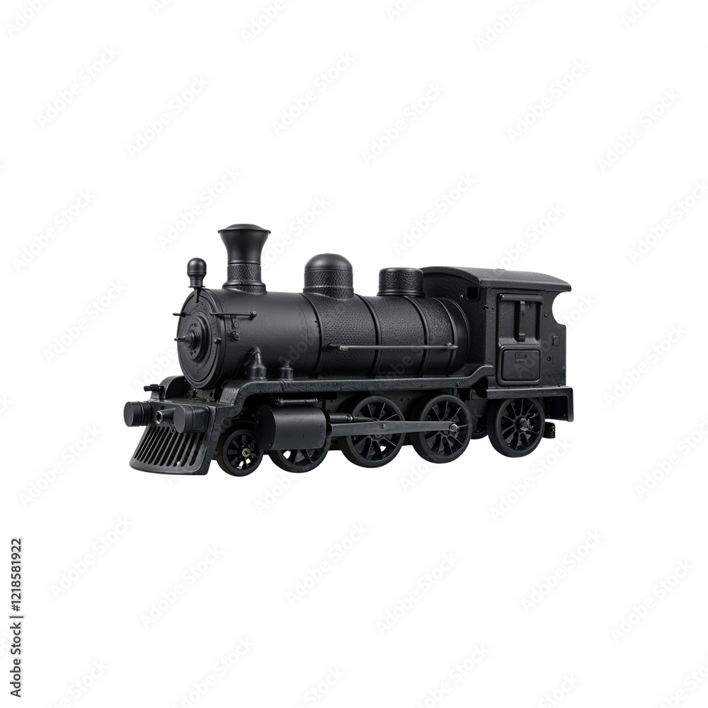 Old train, steam locomotive isolated on white, transparent Old train, steam locomotive isolated on white, transparent