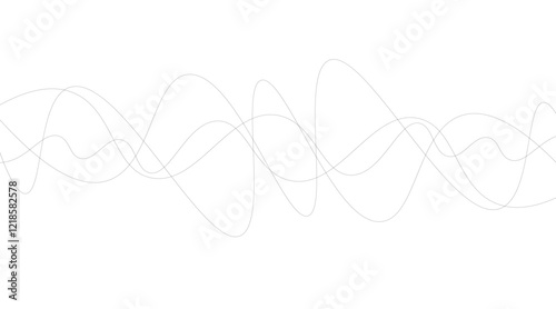 Wave of the many colored lines Abstract wavy stripes on a white background isolated Creative line art Vector illustration EPS 10 Design elements created using the Blend Tool Curved smooth tape.