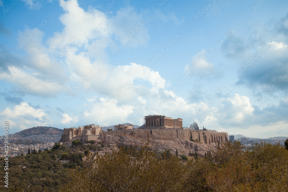 Fototapeta premium Acropolis of Athens, travel background