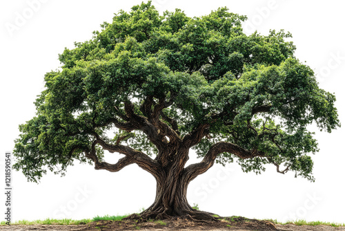 Majestic Oak Tree Isolated on transparent BackgroundOak bonsai tree isolated on transparent background