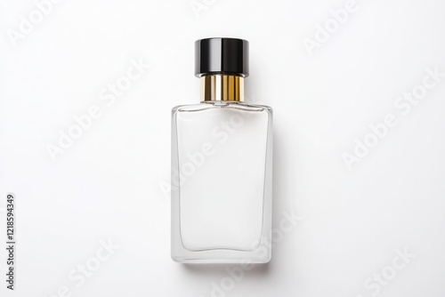 Minimalist perfume bottle design showcasing sleek lines and eleg