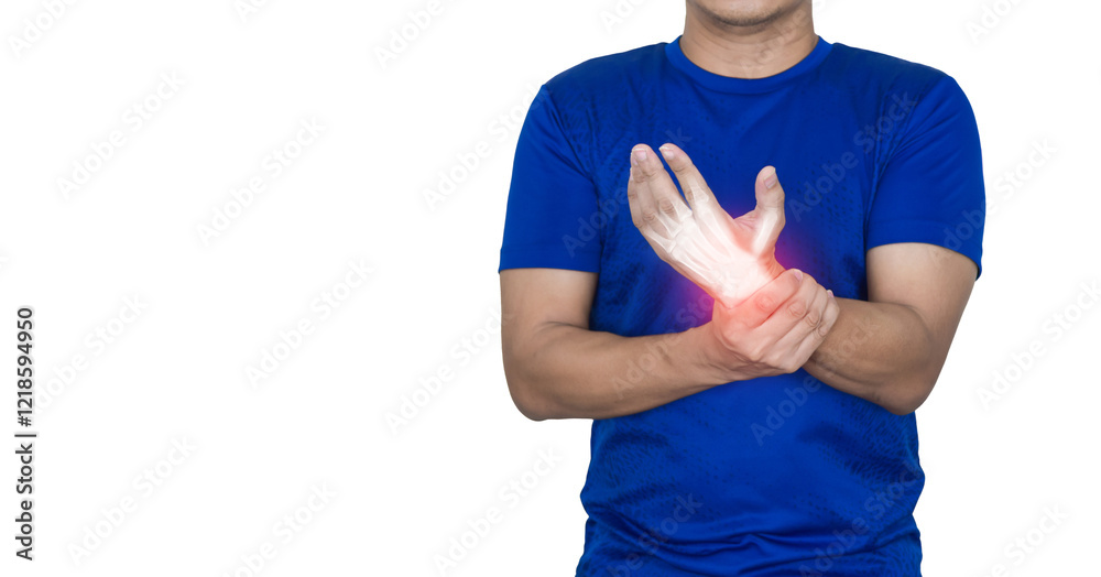 Man has wrist pain, inflammation of the bones and tendons