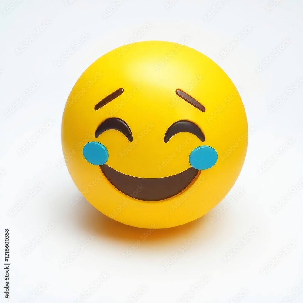 3d smiley face. emoticon smile isolated on white background 3d smiley face. emoticon smile isolated on white background