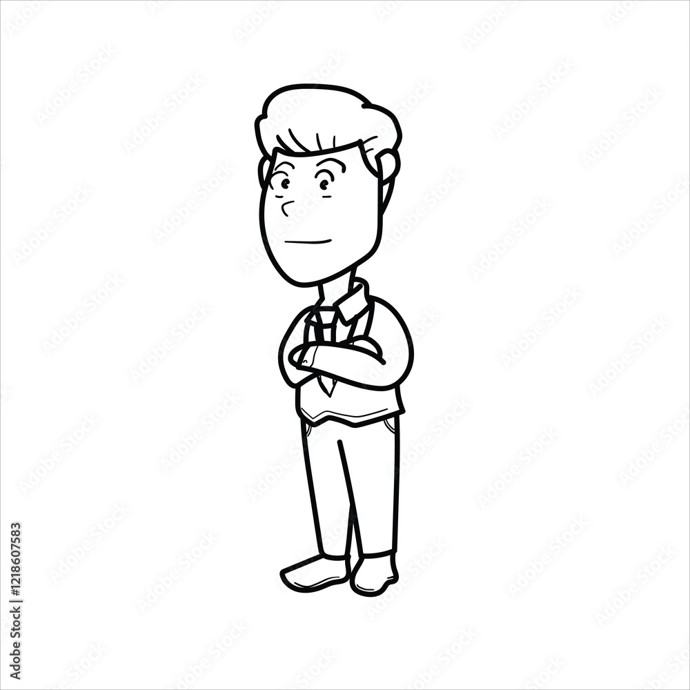 illustration of a male doctor,cartoon,black and white,good for your visual elements,vector format illustration of a male doctor,cartoon,black and white,good for your visual elements,vector format