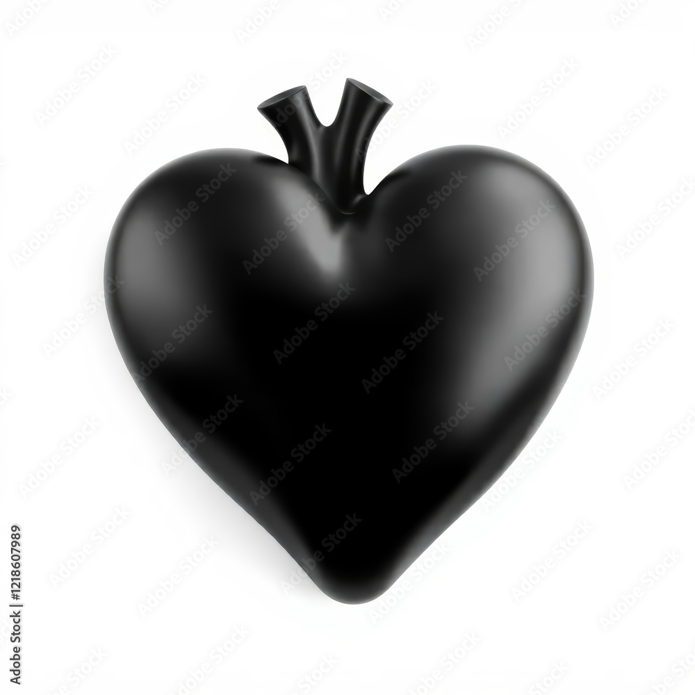 black heart isolated on white background black heart isolated on white background