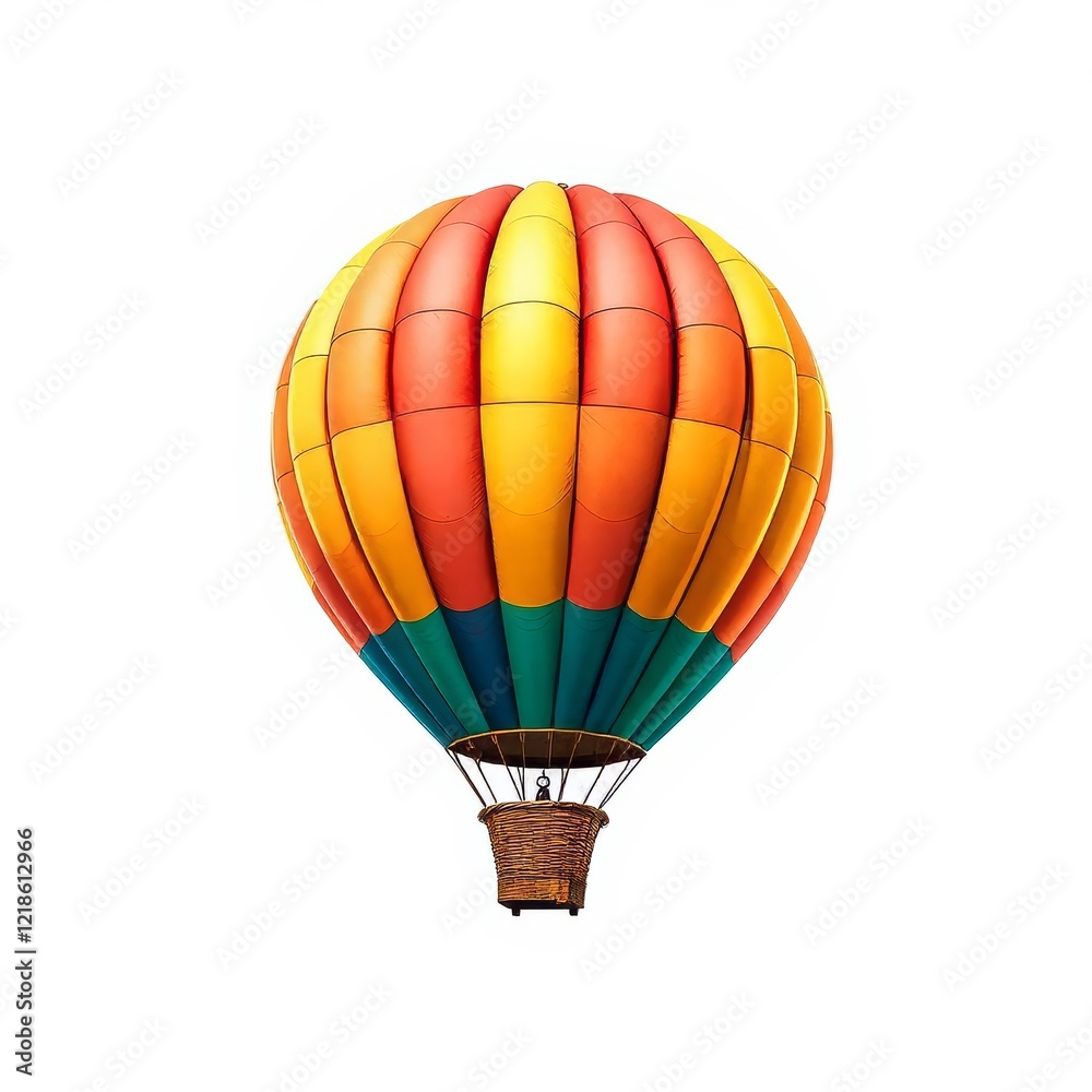 Naklejka premium hot air balloons isolated on white background