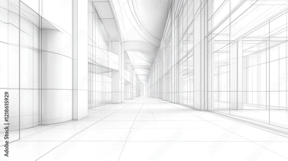 Fototapeta premium Architectural sketch