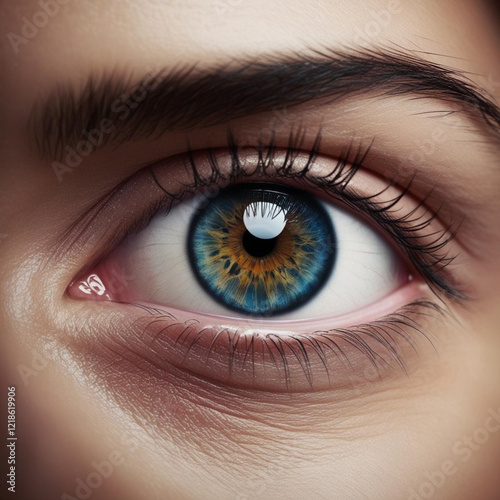 Illustration of female eye