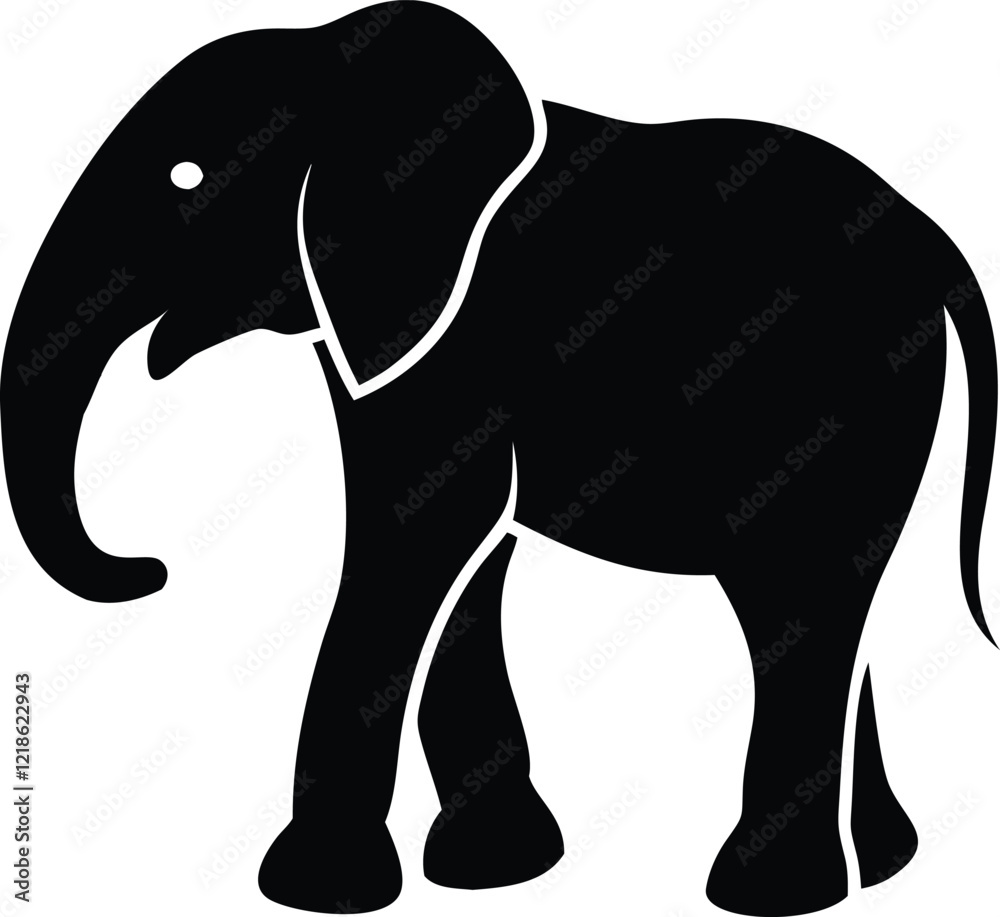 Fototapeta premium elephant silhouette design image new style