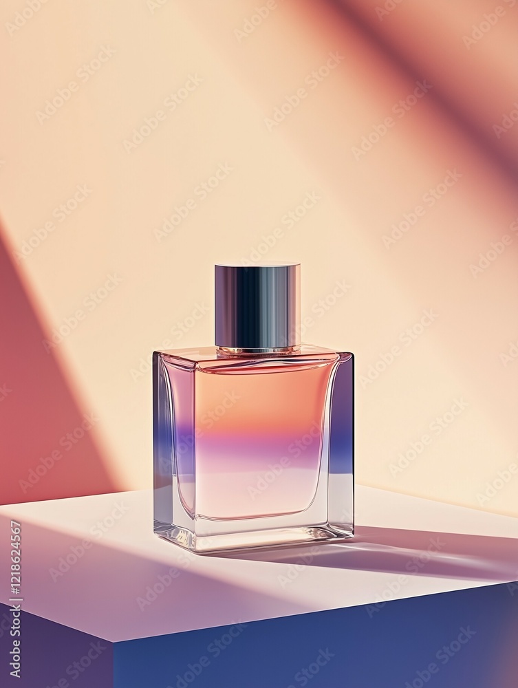 blank mockup design for perfume photo