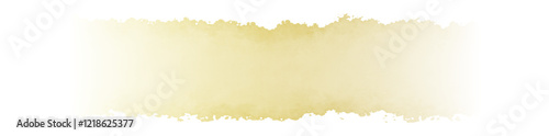 Gold brush watercolor ink stroke label, Editable isolated background