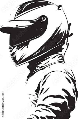 illustration of a racer