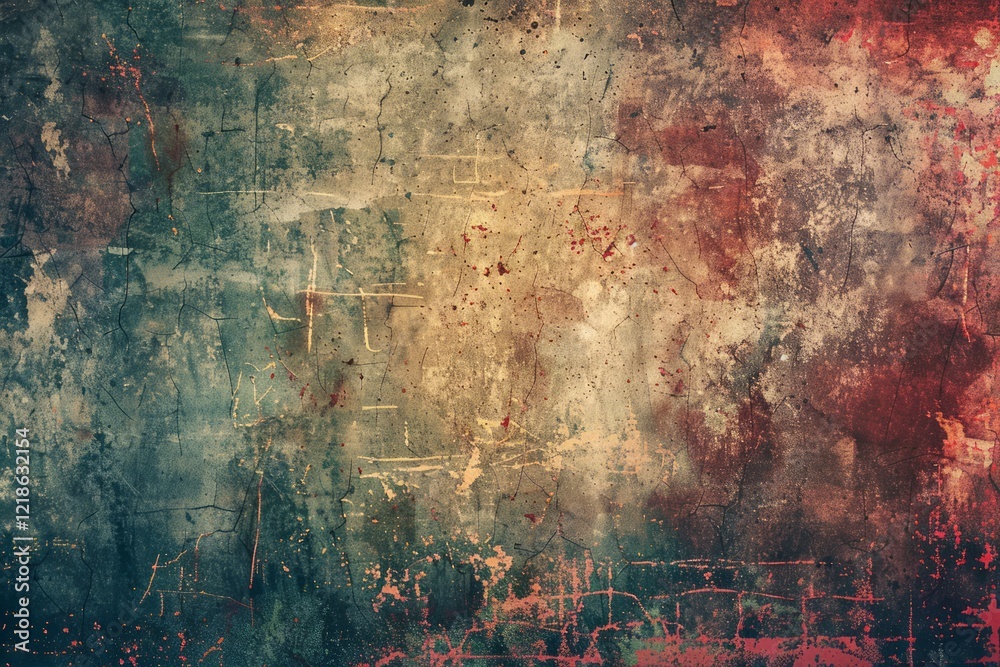Obraz premium Photo of Toned grungy old plaster surface. Background texture for backdrops or mapping