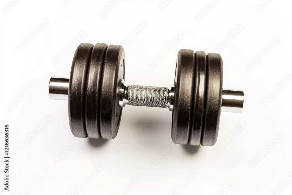 Heavy dumbbell showcasing sleek design and durable materials for