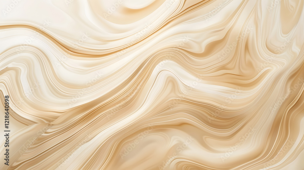 Abstract beige color marble swirl background, generative ai Abstract beige color marble swirl background, generative ai