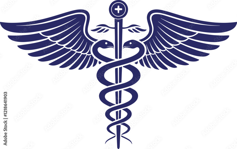 caduceus medical symbol on white background caduceus medical symbol on white background