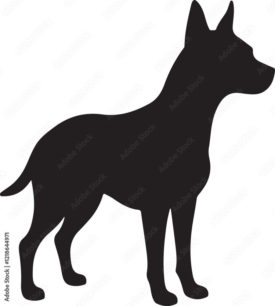 dog silhouette vector design new style dog silhouette vector design new style