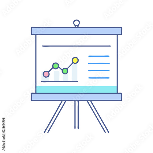 flip chart icon, flip chart vector illustration-simple illustration of flip chart, perfect for flip chart logos and icons