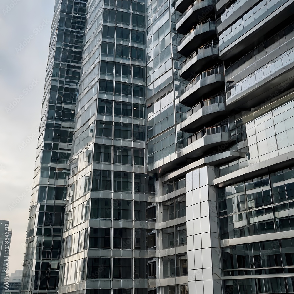 Fototapeta premium modern office building in the city