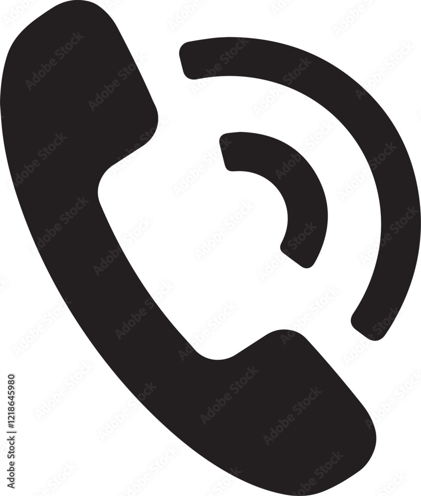 Phone icon set. Phone receiver silhouette icon, Phone icon Phone icon set. Phone receiver silhouette icon, Phone icon